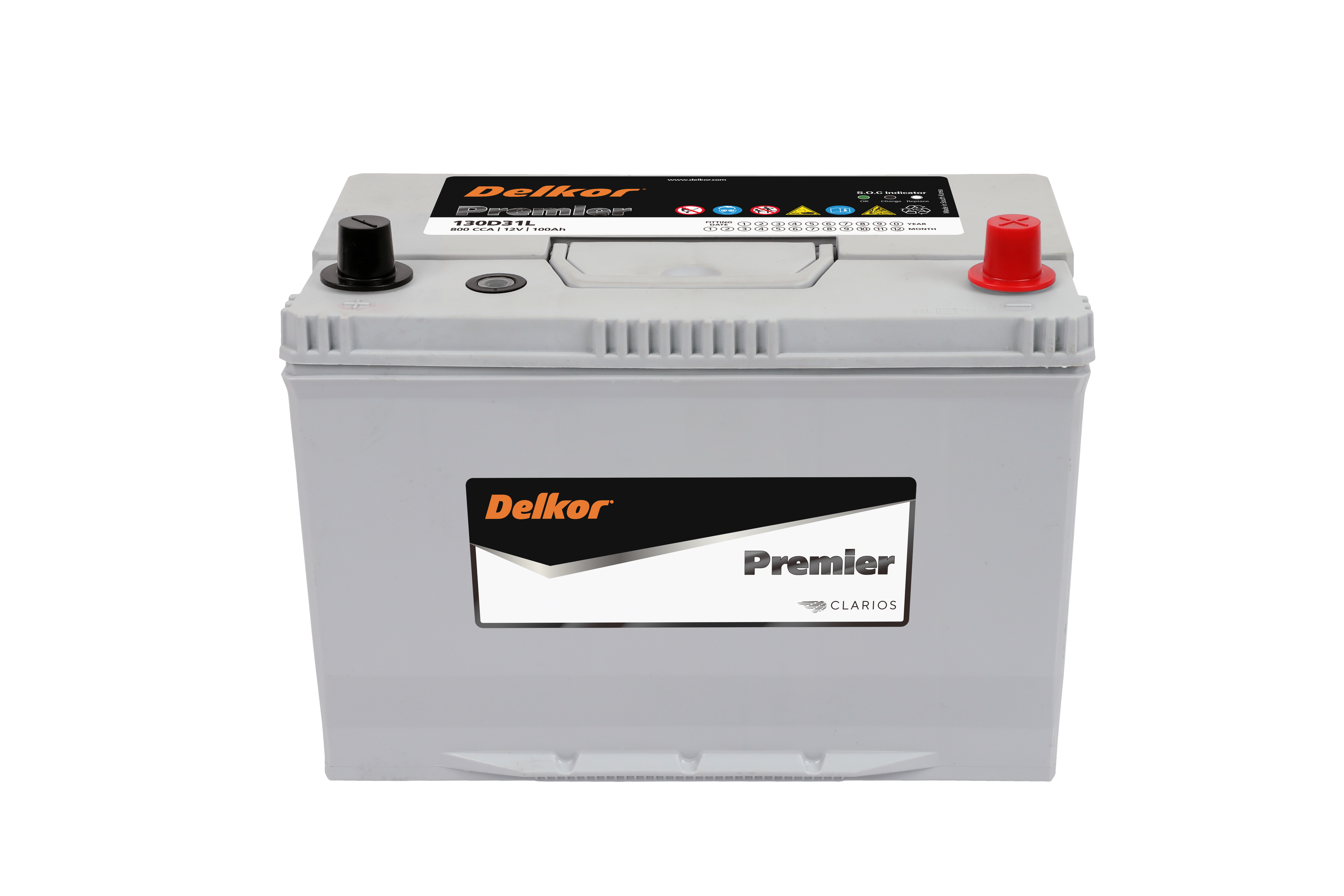 Battery Delkor Premier 130D31L (Sealed Maintenance Free Type) 12V 100Ah
